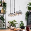 Koyoto hanging light, globe light, pendant light Ecru, black, 5-light sources