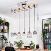 Koyoto hanging light, globe light, pendant light Ecru, black, 5-light sources