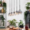 Koyoto hanging light, globe light, pendant light Ecru, black, 5-light sources