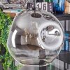 Ripoll hanging light, globe light, pendant light clear, Smoke-coloured, 5-light sources