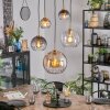 Koyoto hanging light, globe light, pendant light gold, black, 5-light sources