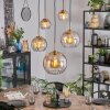 Koyoto hanging light, globe light, pendant light gold, black, 5-light sources