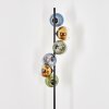 Koyoto globe light, floor lamp blue, gold, green, clear, 6-light sources