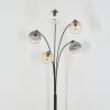 Koyoto globe light, floor lamp Amber, clear, Smoke-coloured, 5-light sources