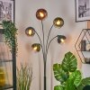 Koyoto globe light, floor lamp blue, green, clear, coppery, 5-light sources