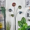 Koyoto globe light, floor lamp blue, green, clear, coppery, 5-light sources