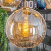 Koyoto hanging light, globe light, pendant light gold, black, 5-light sources