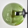 Gastor globe light, floor lamp 33 cm blue, chrome, green, coppery, Smoke-coloured, 5-light sources