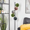 Gastor globe light, floor lamp 33 cm blue, chrome, green, coppery, Smoke-coloured, 5-light sources