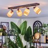 Fallhagen ceiling light, ceiling spotlight black, 4-light sources