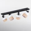 Fallhagen ceiling light, ceiling spotlight black, 4-light sources