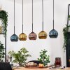 Koyoto hanging light, globe light, pendant light Ecru, black, 5-light sources