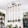 Koyoto hanging light, globe light, pendant light Ecru, black, 5-light sources