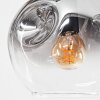 Ripoll ceiling light, globe light gold, black, 8-light sources