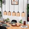 Soungou hanging light, pendant light Ecru, black, 5-light sources