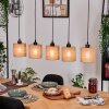 Soungou hanging light, pendant light Ecru, black, 5-light sources