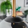 Koyoto ceiling light, globe light brass, black, 5-light sources
