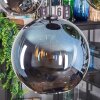 Koyoto hanging light, globe light, pendant light blue, chrome, green, coppery, Smoke-coloured, 5-light sources
