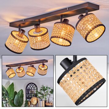 Ramila ceiling light, ceiling spotlight black, 4-light sources