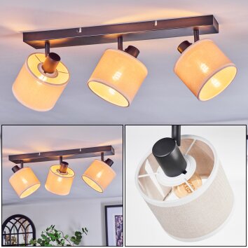 Bassagoda ceiling light, ceiling spotlight black, 3-light sources