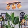 Granja ceiling light, ceiling spotlight black, 3-light sources