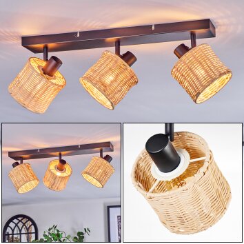 Cavaca ceiling light, ceiling spotlight black, 3-light sources