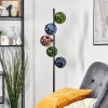 Gastor globe light, floor lamp 33 cm blue, green, coppery, 5-light sources