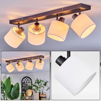 Bassagoda ceiling light, ceiling spotlight black, 4-light sources