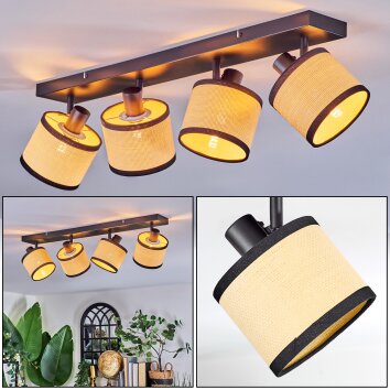 Chellas ceiling light, ceiling spotlight black, 4-light sources