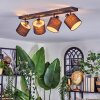 Bassagoda ceiling light, ceiling spotlight black, 4-light sources