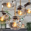 Ripoll ceiling light, globe light gold, black, 5-light sources