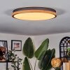Coentral ceiling light, Panel LED black, 1-light source
