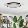 Coentral ceiling light, Panel LED black, 1-light source