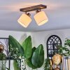 Bassagoda ceiling light, ceiling spotlight black, 2-light sources