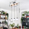 Bassagoda hanging light, pendant light Ecru, black, 3-light sources