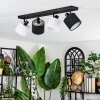Bassagoda ceiling light, ceiling spotlight black, 4-light sources