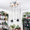 Bassagoda hanging light, pendant light Ecru, black, 3-light sources