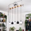 Bassagoda hanging light, pendant light Ecru, black, 5-light sources