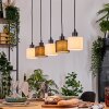 Bassagoda hanging light, pendant light Ecru, black, 5-light sources