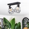 Yaak ceiling light, ceiling spotlight black, 2-light sources