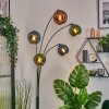 Koyoto globe light, floor lamp blue, green, coppery, 5-light sources