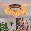 Basto ceiling light, globe light Ecru, 3-light sources