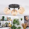 Basto ceiling light, globe light Ecru, 3-light sources