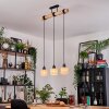 Cavaca hanging light, pendant light Ecru, black, 3-light sources