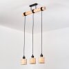 Cavaca hanging light, pendant light Ecru, black, 3-light sources