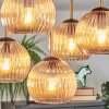Koyoto ceiling light, globe light gold, black, 5-light sources