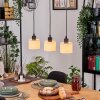Bassagoda hanging light, pendant light Ecru, black, 3-light sources