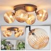 Chehalis ceiling light, globe light 30 cm Amber, 4-light sources