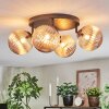 Chehalis ceiling light, globe light 30 cm Amber, 4-light sources