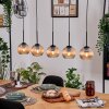 Koyoto hanging light, globe light, pendant light Ecru, black, 5-light sources
